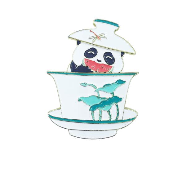 Panda Teacup Sliding Fridge Magnet