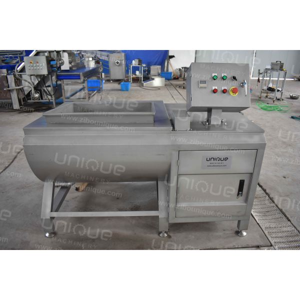 Commercial Kitchen 500 kg/h Sand Blasting Surface Fruit and Vegetable Washing Machine