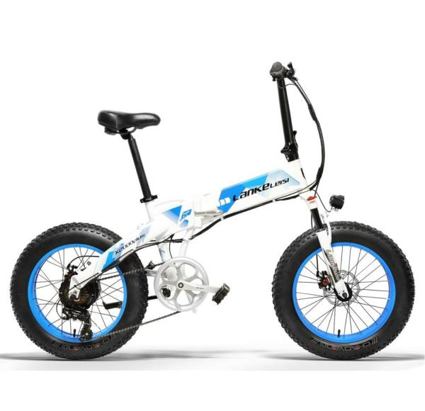 Popular Folding Fat Bike , 20 Inch 1000 Watt Electric Bike 5 Shifts Control