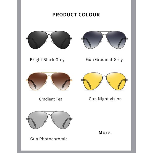 Metal de la memoria de Sunglasses Super Elastic del aviador del metal de las mujeres de los hombres