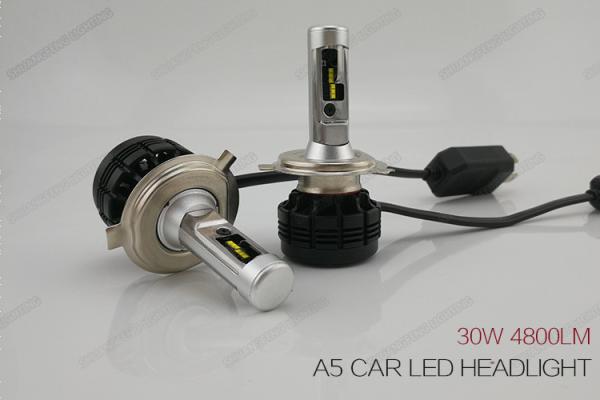 Super White Automotive LED Headlights 36w 4600LM H4 LED Headlight Kit