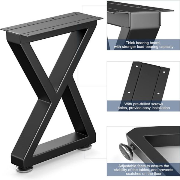 Stylish Creative Iron Desk Feet Simple Table Legs Dining Room Hardware Stand Furniture Table Leg