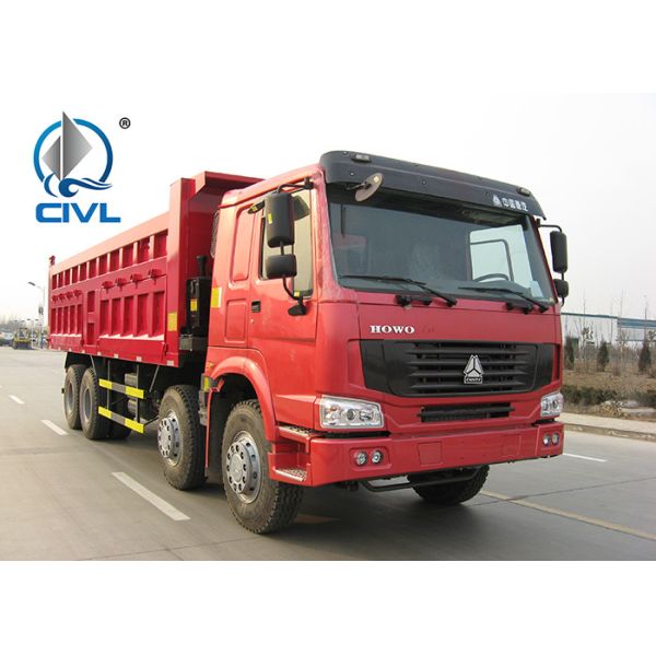Man Diesel Howo ZZ3317N3067W 8x4 40Ton Dumper Tipper Dump Truck 12 Wheels Dump truck Red color