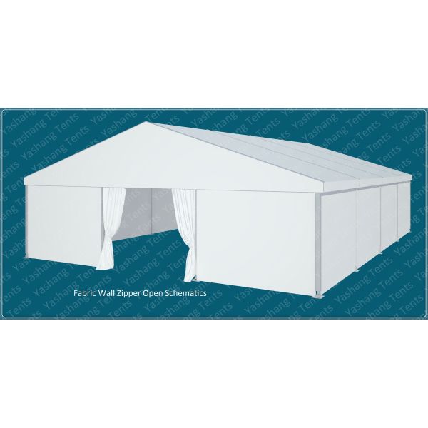 Waterproof Outdoor Event Tent Fittings Glass Wall / ABS Wall / Corrugated Sheet Wall