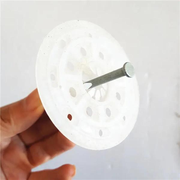30mm-250mm Length Flat Head Plastic Insulation Anchors With Standard Nail Drillable Installation