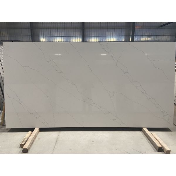 NSF White Man Made Quartz Tile Countertop Big Slab