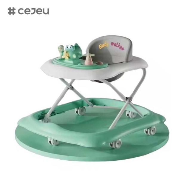 CJ-BDW-101 Foldable Baby Walker With Mute Wheels Plastic Music Cartoon Baby Walker With Music/swivel Wheels Baby Walker for China