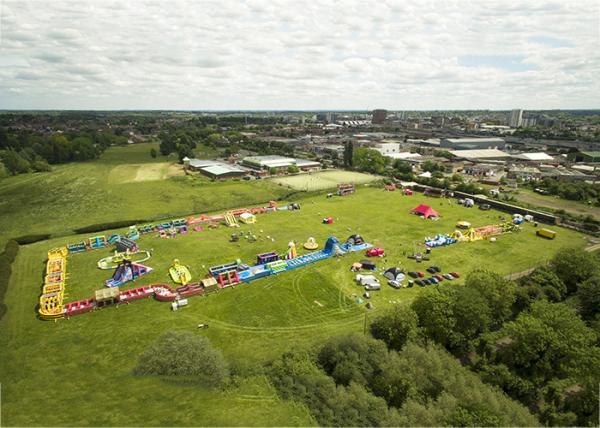 Race Wipeout Course Inflatable Tunnel , Rental 5k Inflatable Obstacle Course