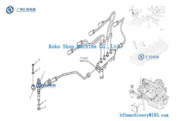 0445120278 Bosch Doosan Excavator Engine Injector Diesel Motor Fuel Injection