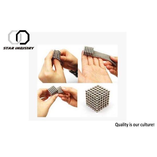 Colorful NdFeB Magnetic Spheres Toy Bright Nickel Plated For Kids