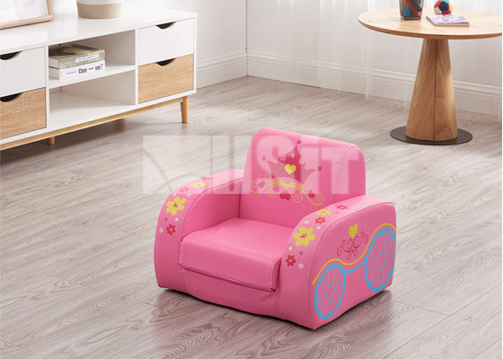 USIT Kids Furniture Childrens Sofa Chair 2 In 1 Flip Open Sofa Washable Slipcover