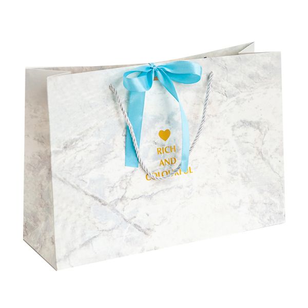 Recycled Jewelry Wine Paper Mailer Bag with PP Handle 10x12cm