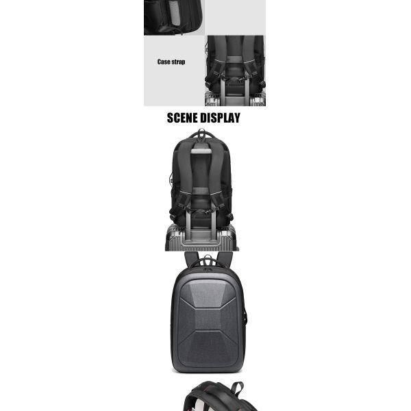 Three Dimensional Men's Business Computer Backpacks hard shell laptop backpack OEM