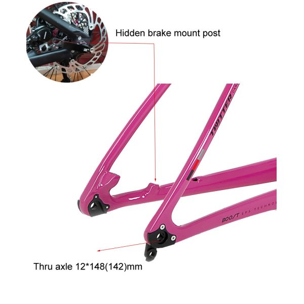 15inch 17inch 19inch Carbon Bike Frame High Modulus T900 Carbon Mtb Frame