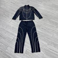 Veste coupe-vent en nylon réfléchissant 3m personnalisée, patch brodé, rayures, veste coupe-vent légère streetwear, survêtement homme