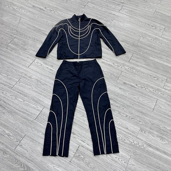 Custom 3m Reflective Nylon Windbreaker Jacket Embroidery Patch Stripe Lightweight Streetwear Windbreaker Jacket Tracksuit Men