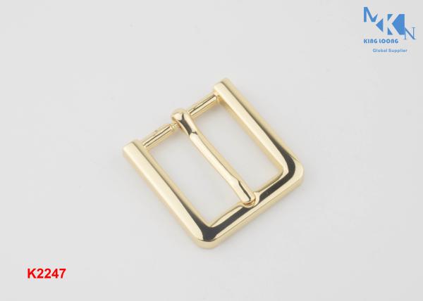20mm Heal Bar Brass Belt Buckles , OEM Or ODM Center Bar Roller Buckle