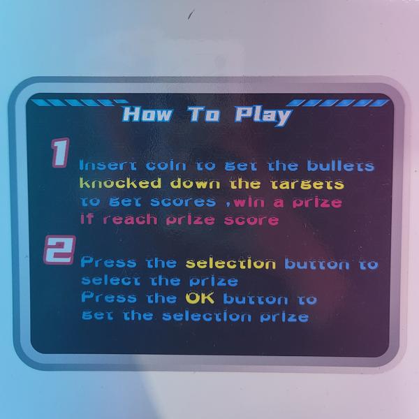 Playfun new MARKS MAN arcade gun shooting prize games machine