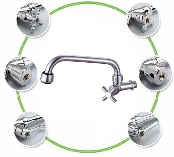 Garrafa de bacia de latão com um único cabo Sprayer de lavabo de água quente e fria Garrafa de casa de banho de torneira mista