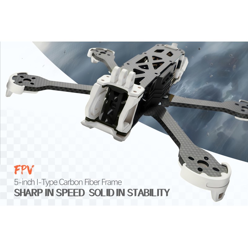 5-6-7-inch Custom Made FPV Carbon Drone Frame With Aluminum CAM Plates For PartsAccessories