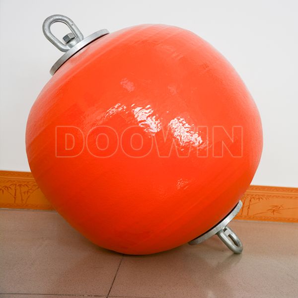 Weather Resistant Spherical Mooring Buoy 0.3m-1.9m Diameter With Polyethylene / EVA Foam Core