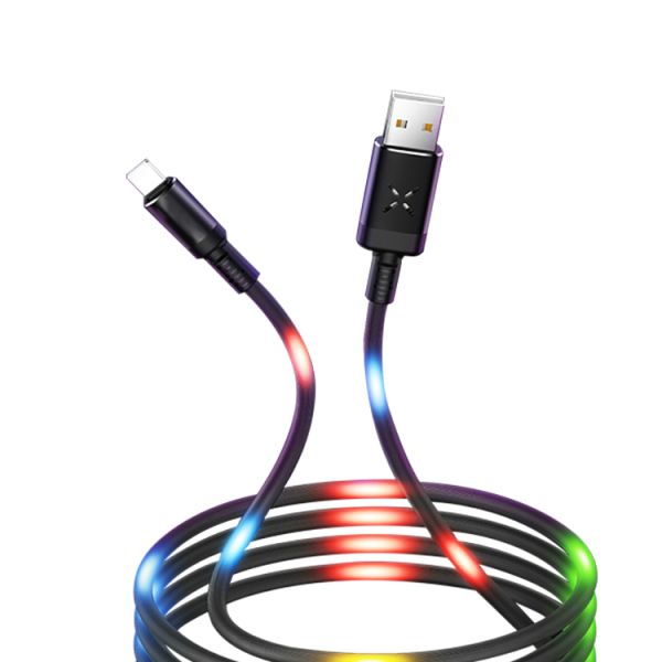 Voice Control LED USB Type-C Charging Cable with Colorful Light