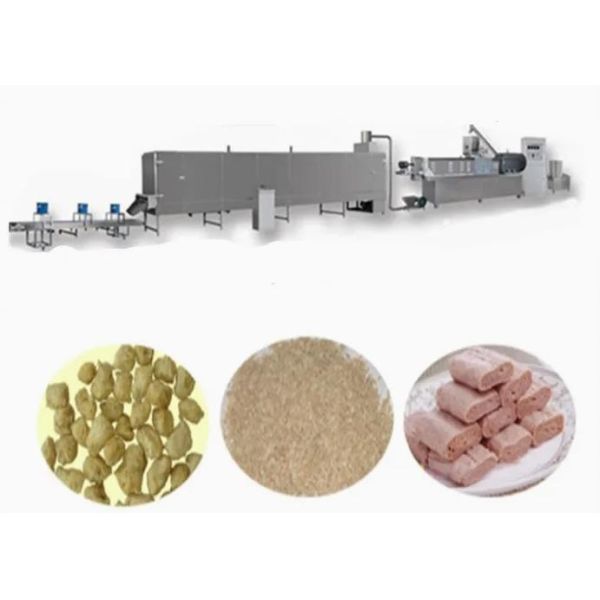 Energy Saving Soya Extruder Machine , Soya Nuggets Food Processing Equipment