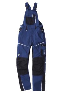 Pantalon réglable de bavoir de coton d'accolades avec la poche renforcée de r