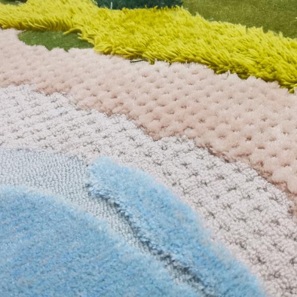 Wool Circular Living Room Floor Carpets Area Rugs Pure Handmade