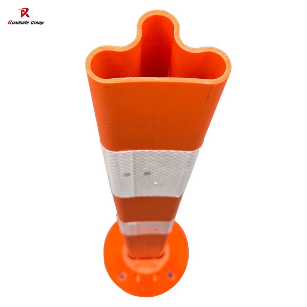 PU/TPU Flexible Reflective Delineator Post for Road Intersection Marking