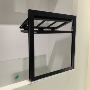 Checkered Design Aluminum Fold Up Windows Seamless Connection Heat Insulation