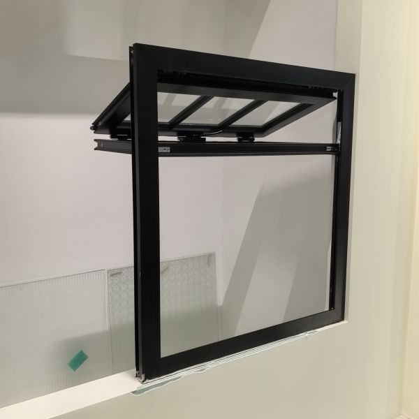 Checkered Design Aluminum Fold Up Windows Seamless Connection Heat Insulation