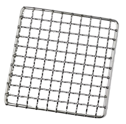Stainless Steel 304 BBQ Grill Wire Mesh 450x600mm Food Grade