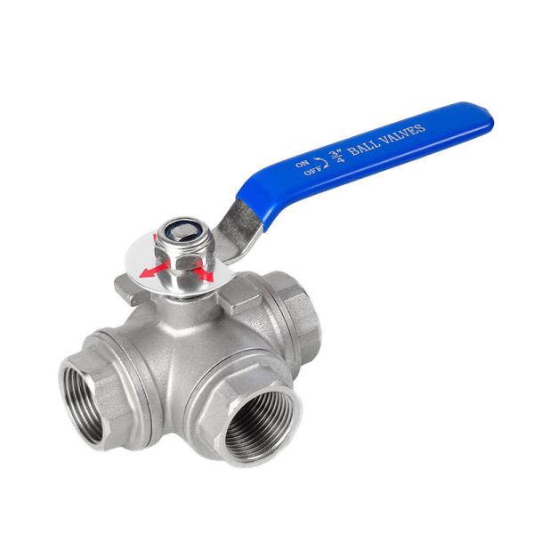 Tee Type Function Q14/15f 3 Way Ball Valve with G/NPT/BSPT/Bsp Thread Manual Driving Mode