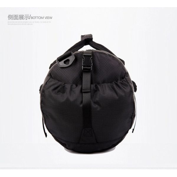 Portable Foldable Duffel Overnight Bag Cylinder Wet Dry Gym Sport Crossbody Travel Weekender