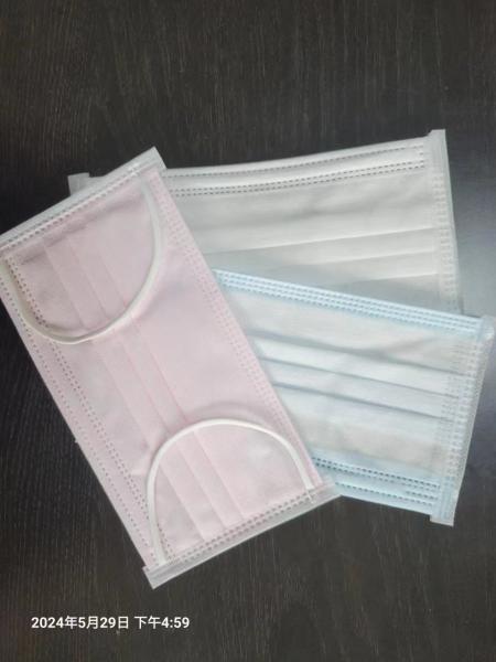Eficiência de filtragem Máscara facial cirúrgica descartável azul
