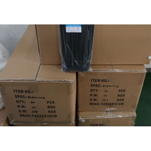 18 Lb 4 Inch Self Locking Cable Ties Black Outdoor Eco Friendly