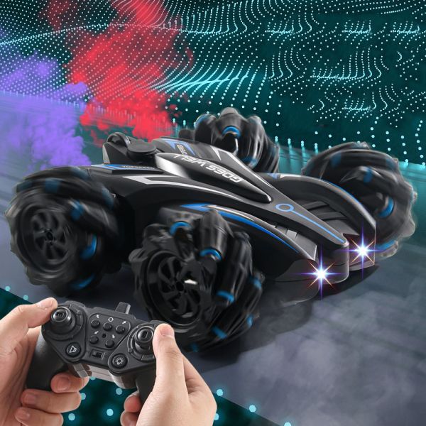 Ready-to-Go 4WD SUV Double Sided Stunt Drift Remote Control Car with Turn Left Function
