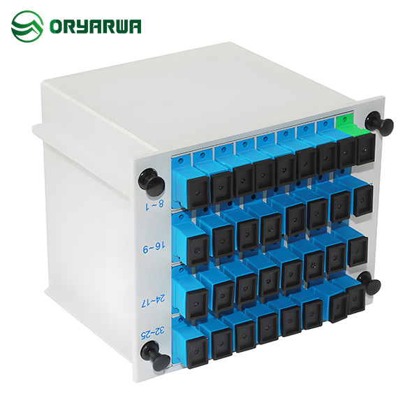 Вносимая потеря Splitter PLC кассеты оптического волокна SC UPC 1x32 низкая