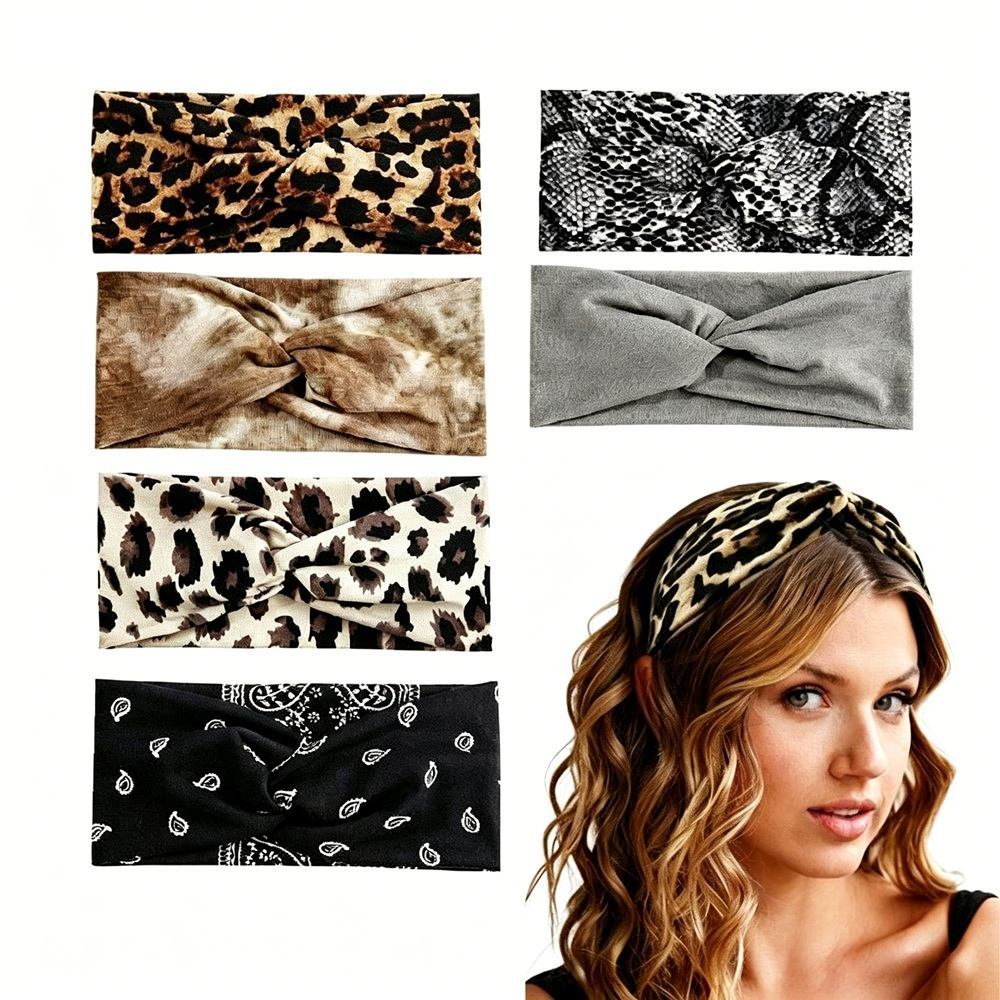 Elastic Wide Cotton Sweatband Headband - Perfect For Workout Yoga And Sports