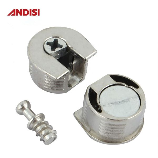 13mm Height Zinc Alloy Cabinet Connector Cam Lock Housing for Wood Joint Rafix Connector