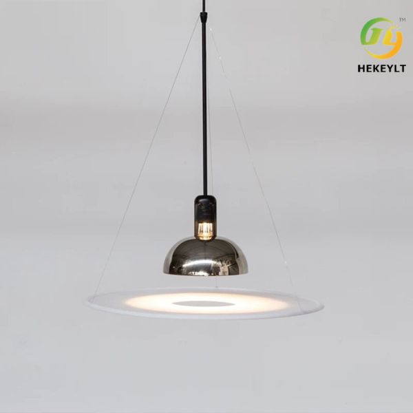 Датская дизайнерская чернота люстры столовой E27/постмодернистское хрома простое