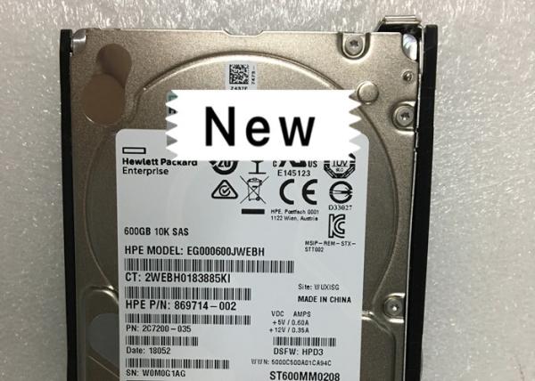 600GB SAS 10K HP Hard Disk SFF SC DS HDD 872477-B21 Compact Structure