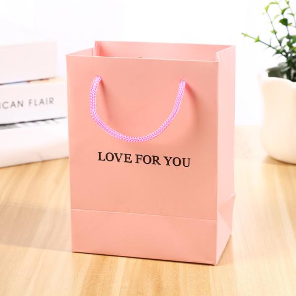 Custom Recycled Art Paper Gift Bags 12x8x4in with Logo Printing