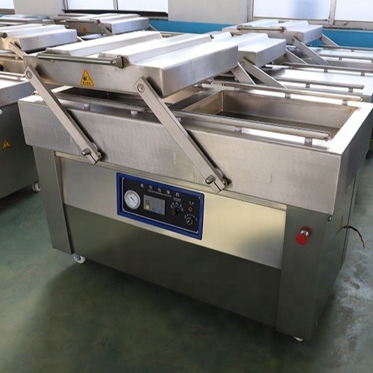 Двойная машина упаковки вакуума камеры для мяса овоща плода риса