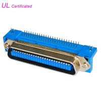 Ângulos direitos masculino do PWB de 14 24 36 50 Pin Centronics Connector