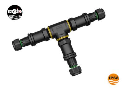Forma 12.5mm de T 3 conectores bondes impermeáveis da maneira