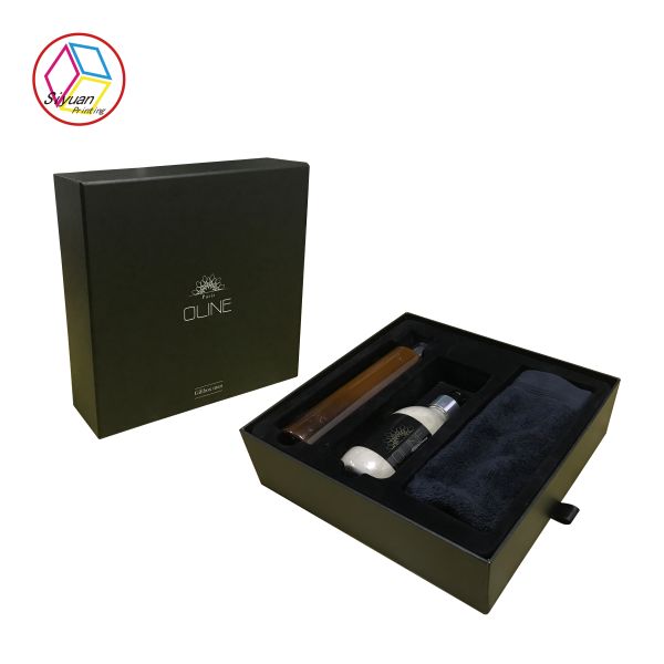 Cosmetics Flocking Blister Cardboard Gift Box Matte Lamination