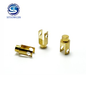 Precision Copper Machined Part Slotted Double Ear Connection Intelligent Hardware