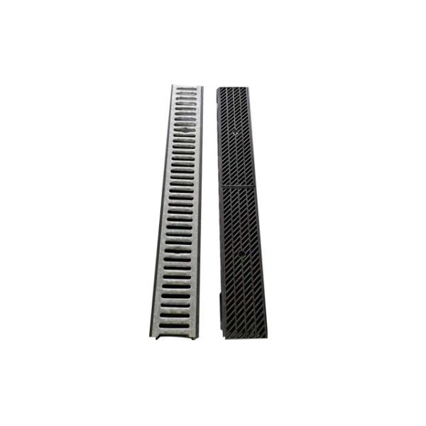 Canal de drenagem plástico do OEM, largura plástica do dreno 100MM da trincheira interna
